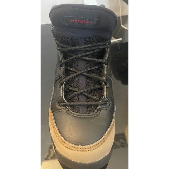Little Kid's Jordan 9 Retro Black/True Red-Light Olive (401811 030) Size 13C - Picture 3 of 9